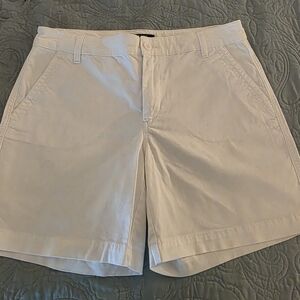 Chaps Women's Classic White Denim Shorts Size 6